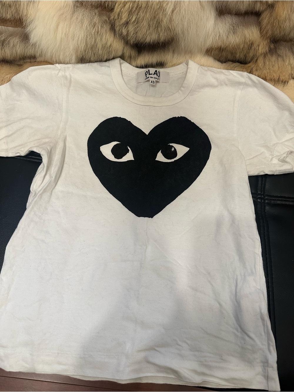 Comme des Garçons PLAY White Heart Logo Tee